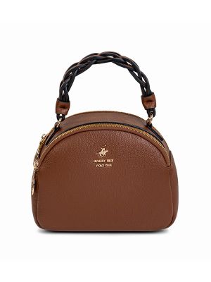 Beverly Hills Polo Club Logo Detail Zippered Handheld Bag