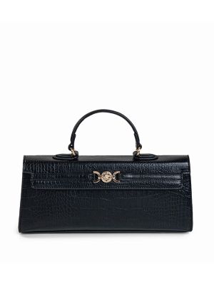 Beverly Hills Polo Club Croc Textured Top Handle Bag