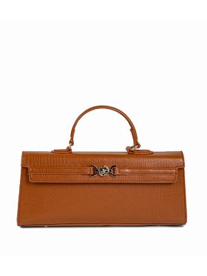 Beverly Hills Polo Club Croc Textured Top Handle Bag