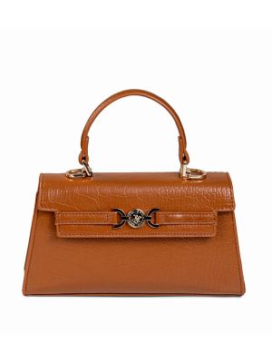 Beverly Hills Polo Club Croc Textured Top Handle Bag