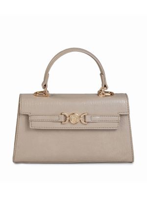Beverly Hills Polo Club Croc Textured Top Handle Bag