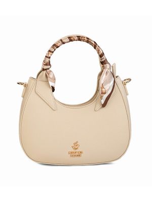 Beverly Hills Polo Club Textured Scarf Detail Handheld Bag