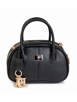 Beverly Hills Polo Club Textured Charmed Satchel Bag