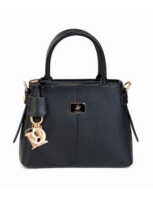 Beverly Hills Polo Club Textured Charmed Satchel Bag