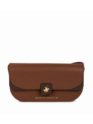 Beverly Hills Polo Club Logo Detail Flap Crossbody Bag