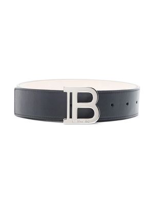 Balmain Logo-Plaque Buckled Belt