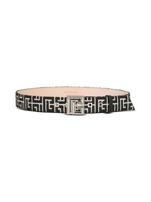 Balmain PB Monogram Jacquard Belt