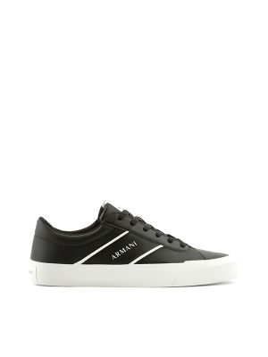Armani Exchange Logo-Print Lace-Up Sneakers