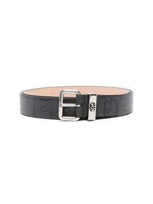 Alexander Mcqueen Logo-Print Leather Belt
