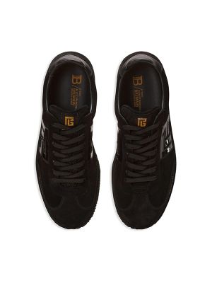 Balmain Swan Suede Sneakers