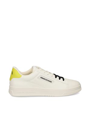Armani Exchange Double-Coloured Laces Leather Sneakers