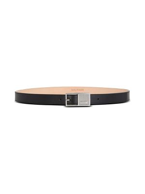 Balmain Thin Signature Leather Belt
