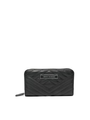 Armani Exchange Logo-Plaque Quilted Wallet