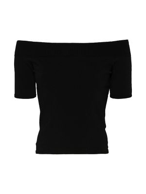 Alexander Mcqueen Off-Shoulder Knitted Top