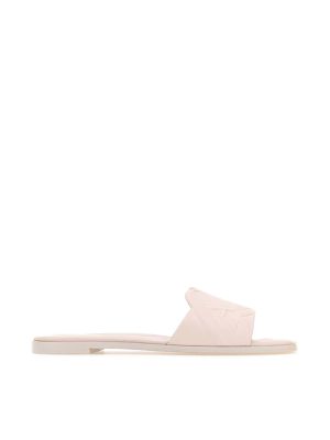 Alexander Mcqueen Embossed-Logo Leather Sandals