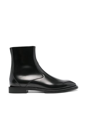 Alexander Mcqueen Metal-Trim Leather Boots