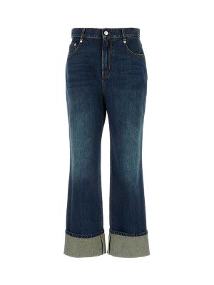 Alexander McQueen Straight-Leg Mid-Rise Jeans