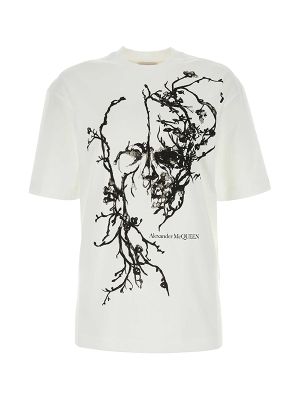 Alexander Mcqueen McQueen Cherry Blossom Skull Oversized T-Shirt