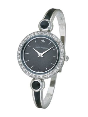 Andre Mouche Swarovski Crystal Palladium Plated Watch
