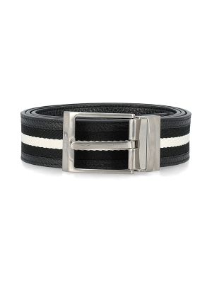 Bally Shiffie 35mm Striped Belt