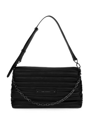 Karl Lagerfeld Medium K/Essential Plie Flap Shoulder Bag