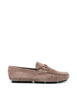 Baldinini Logo-Plaque Suede Loafers