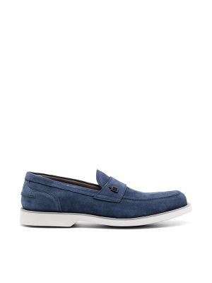 Baldinini Logo-Plaque Suede Loafers