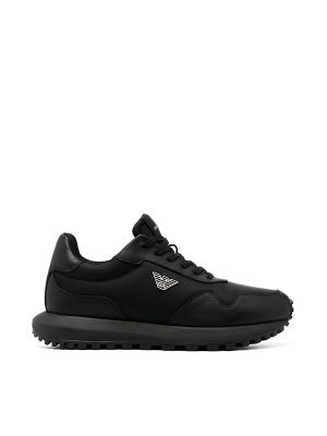 Emporio Armani Logo-Charm Lace-Up Sneakers