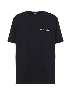 Balmain Logo-Embroidered Coton T-Shirt