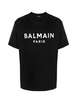 Balmain Logo-Print Cotton T-Shirt