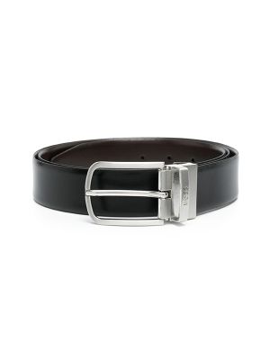 Boss Engraved-Logo Leather Belt