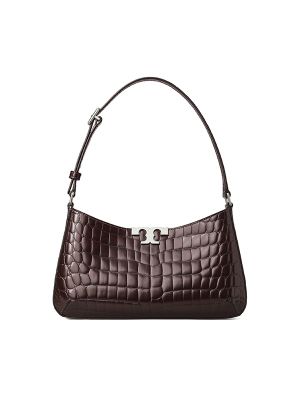 Tory Burch Eleanor Croc-Embossed Shoulder Bag
