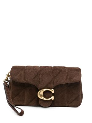 Coach Tabby Quilted Suede Shoulder Bag