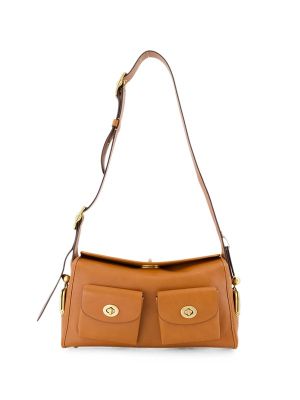 Coach Turnlock Haversack Leather Shoulder Bag