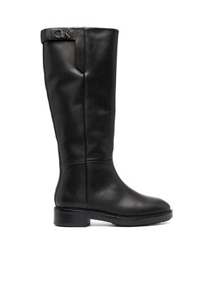 Calvin Klein Logo-Plaque Knee-High Boots