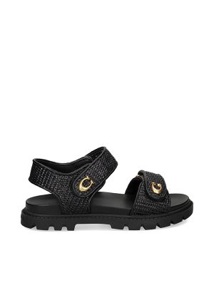 Coach Brynn Textured-Strap Sandals