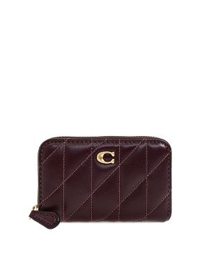 Coach Quilted Logo-Plaque Wallet