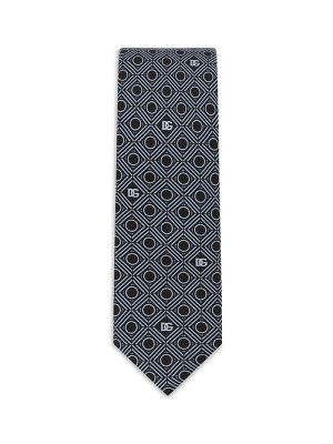 Dolce & Gabbana Geometric-Print Silk Tie