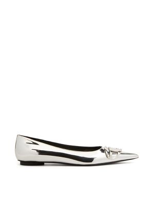 Diesel D-Venus Leather Ballerina Shoes