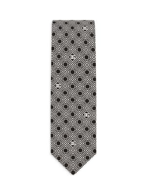 Dolce & Gabbana Geometric-Print Silk Tie