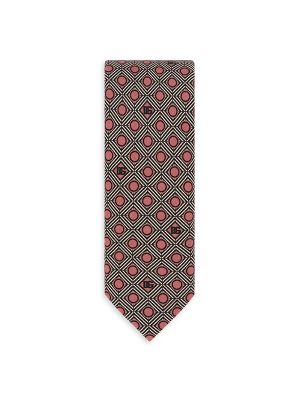 Dolce & Gabbana Geometric-Print Silk Tie