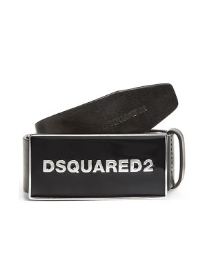 Dsquared2 Logo-Plaque Leather Belt