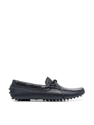 Emporio Armani Bow-Detail Leather Loafers