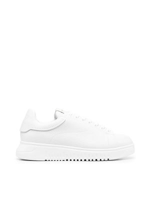 Emporio Armani Leather Low-Top Sneakers