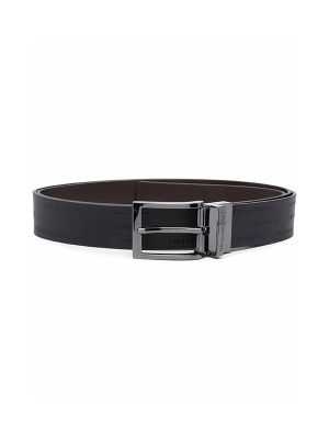 Emporio Armani All-Over Embossed Logo Belt