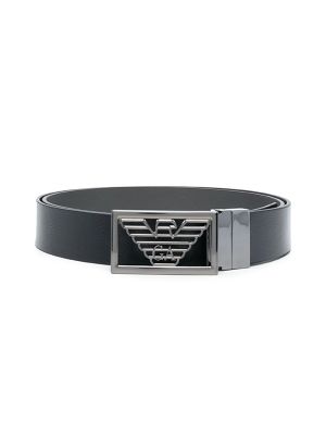 Emporio Armani Logo-Plaque Buckle Belt
