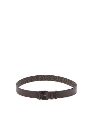 Fendi Monogram-Print Reversible Belt