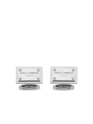 Dolce & Gabbana Logo-Tag Square Cufflinks