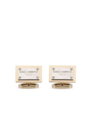 Dolce & Gabbana Logo-Tag Square Cufflinks