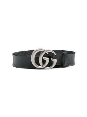 Gucci Double-G-Buckle Leather Belt
